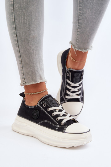 Damen Schuhe mit modischen, massiven Sohlen Big Star NN274125 Schwarz