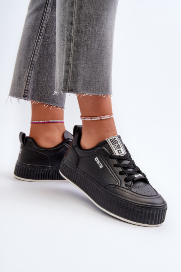 Sneakers Stilvollllschuhe Feminin mit einer Plattform Big Star NN274255 schZuarze Farbe 2