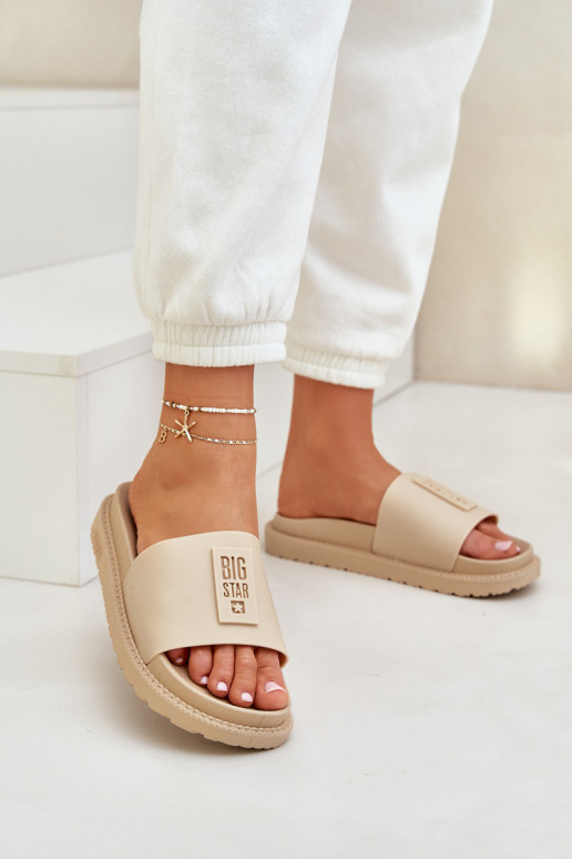 Damenhausschuhe Big Star LL274A210 Beige