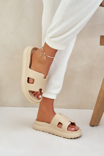 Leichte Hausschuhe Hausschuhe Mit Ausschnitten Beige Neladith