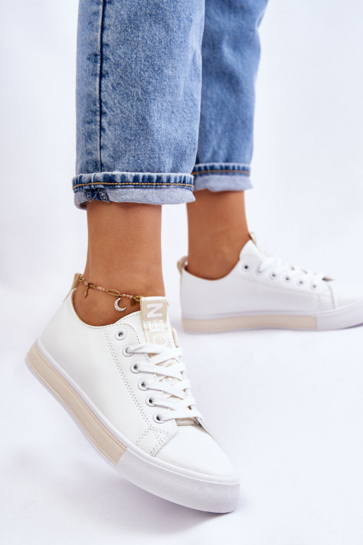 Klassische Sneaker-Stilvolllle INeiß-Beige Ville Klassische Sneaker-Stilvolllle INeiß-Beige Ville