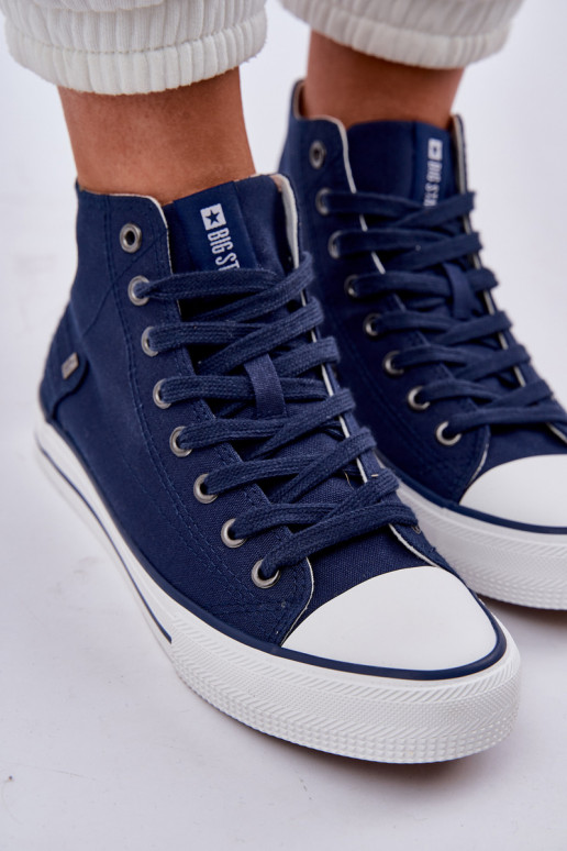 Feminin Freizeitschuhe mit Sohle Big Star DD274333 Dunkelblau Feminin Freizeitschuhe mit Sohle Big Star DD274333 Dunkelblau