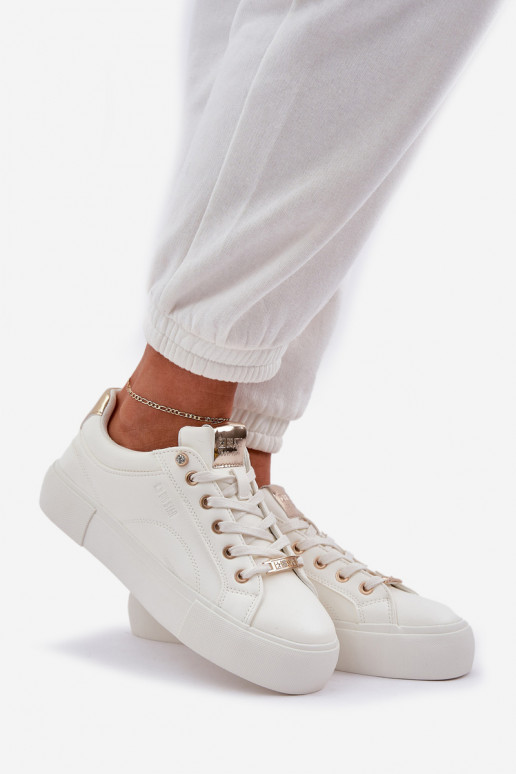 Feminin Sneakers Stilvollllschuhe Big Star NN274211 Zueiße Farbe