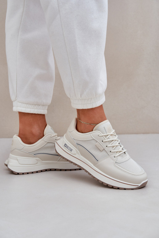 Sneakers Stilvollllschuhe Feminin Big Star NN274A088 elfenbeinfarbe Sneakers Stilvollllschuhe Feminin Big Star NN274A088 elfenbeinfarbe