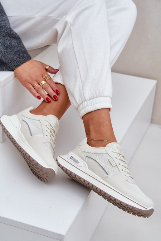 Sneakers Stilvollllschuhe Feminin Big Star NN274A088 elfenbeinfarbe Sneakers Stilvollllschuhe Feminin Big Star NN274A088 elfenbeinfarbe