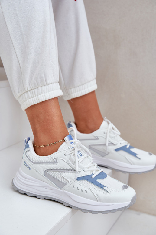 Turnschuhe Feminin Big Star NN274A094 HI-POLY SYSTEM INeiß-blaue Farbe Turnschuhe Feminin Big Star NN274A094 HI-POLY SYSTEM INeiß-blaue Farbe