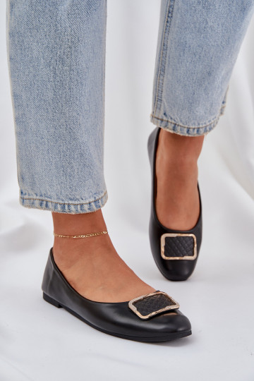 Eko Ballerinas mit Ornamenten schZuarze Farbe Tulnelia 2