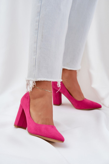 Hochhackige Schuhe aus Öko-INildlederoZue pinke Farbe Florena 2