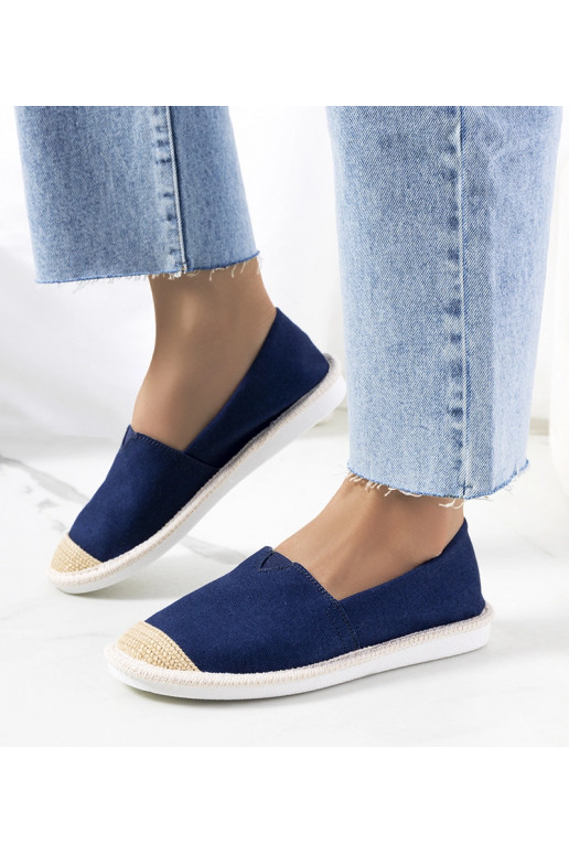 Marineblaue Espadrilles für Damen von...