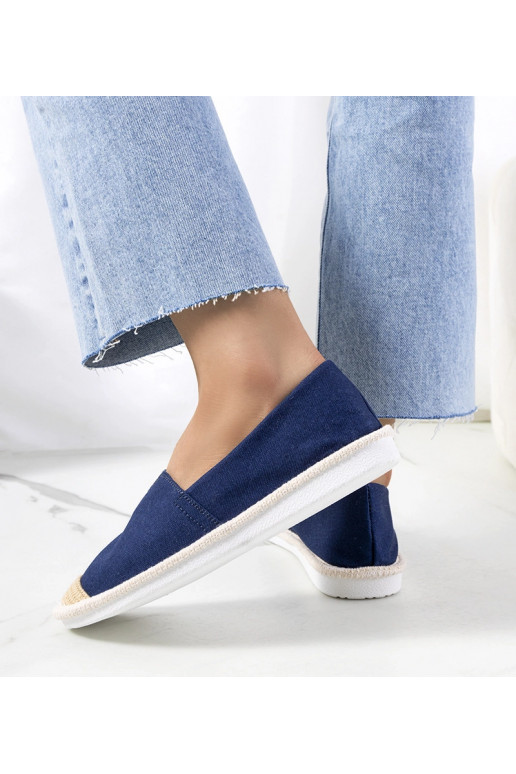 Marineblaue Espadrilles für Damen von...
