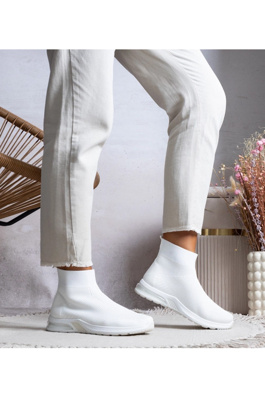 Weiße High-Top-Sneakers von Salgado