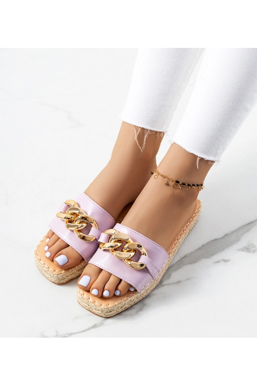 Lila Flip-Flops mit Kette „Cairo“