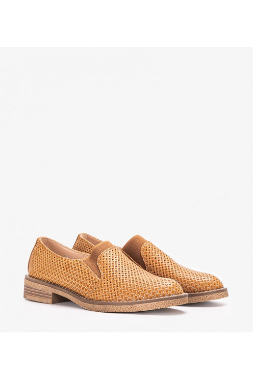 Braune durchbrochene Schuhe Nilde