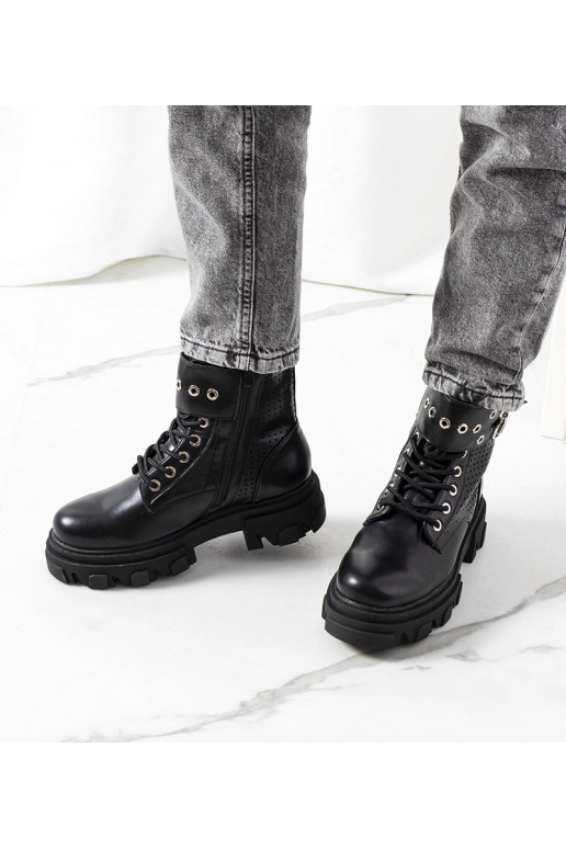 Schwarze Stiefeletten mit...