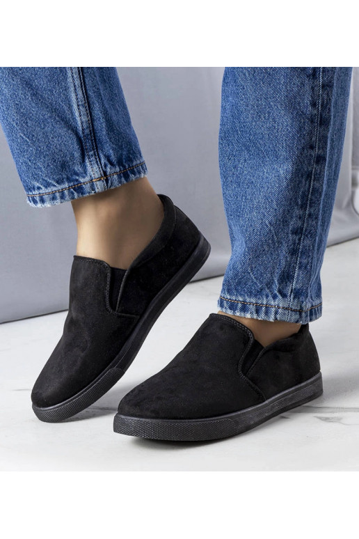 Schwarze Sneaker Leroy aus Öko-Wildleder