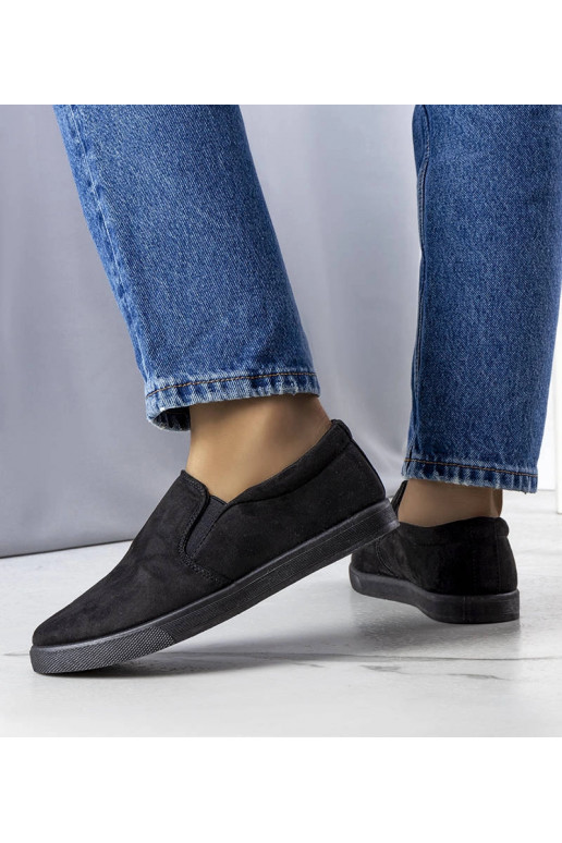 Schwarze Sneaker Leroy aus Öko-Wildleder