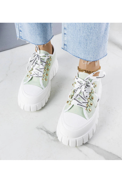 Grüne Plateau-Sneakers „Toni“