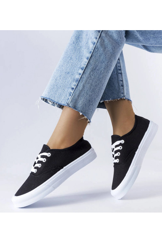 Schwarze Sneaker aus Fantina-Stoff Schwarze Sneaker aus Fantina-Stoff