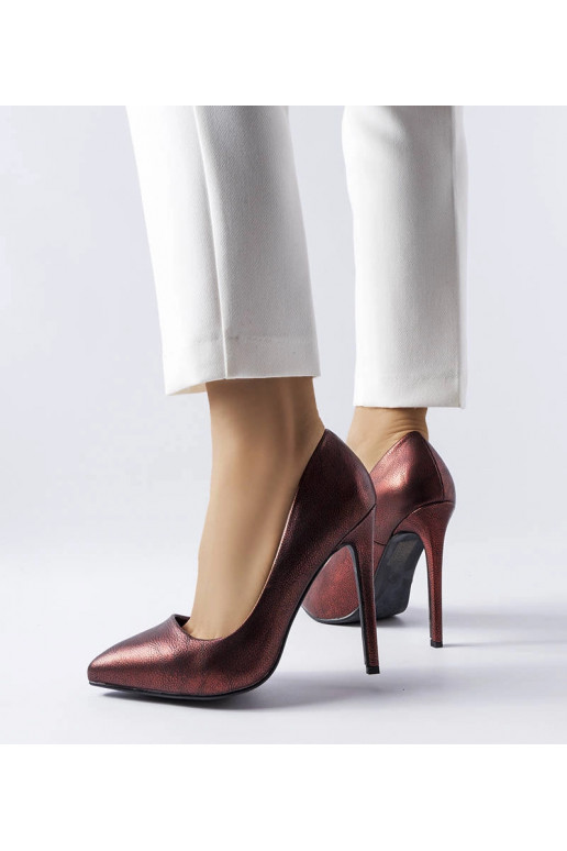 Rote glänzende Pumps Sébastopol