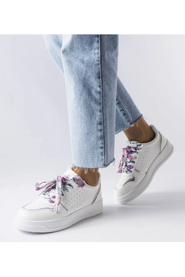 Weiße Pryor Sneakers mit...