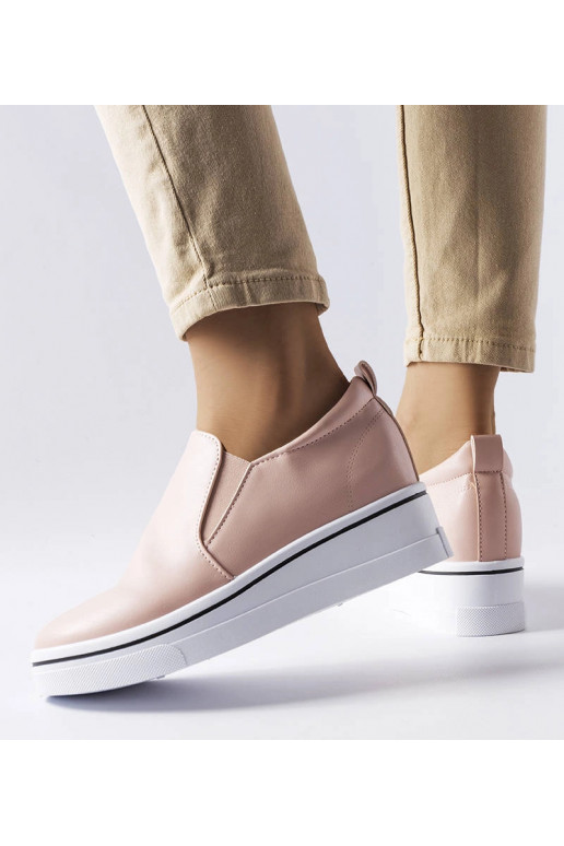 Francoeur – Rosa Slip-On-Sneakers mit...