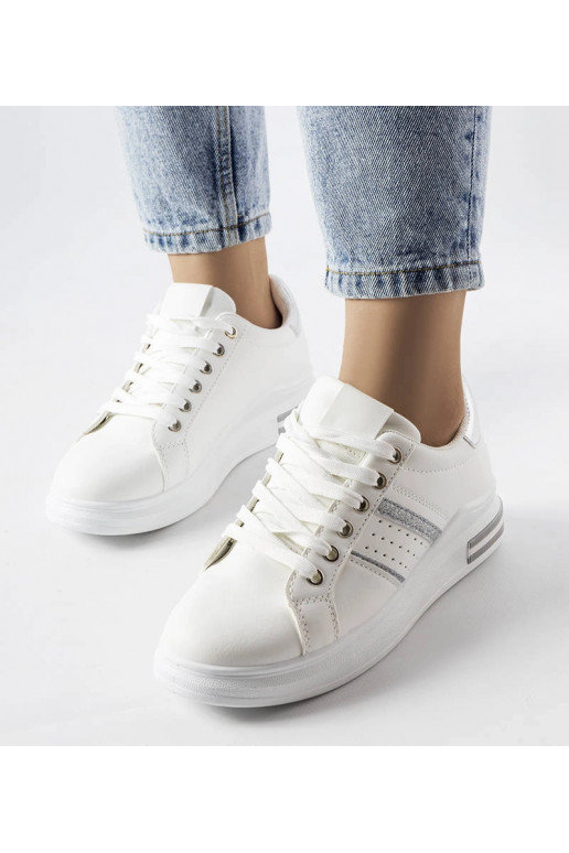 Weiße Plateau-Sneakers von Lanoie