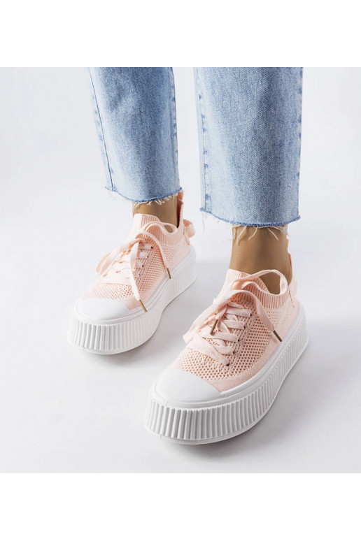 Jardine – Elastische Sneakers in Rosa