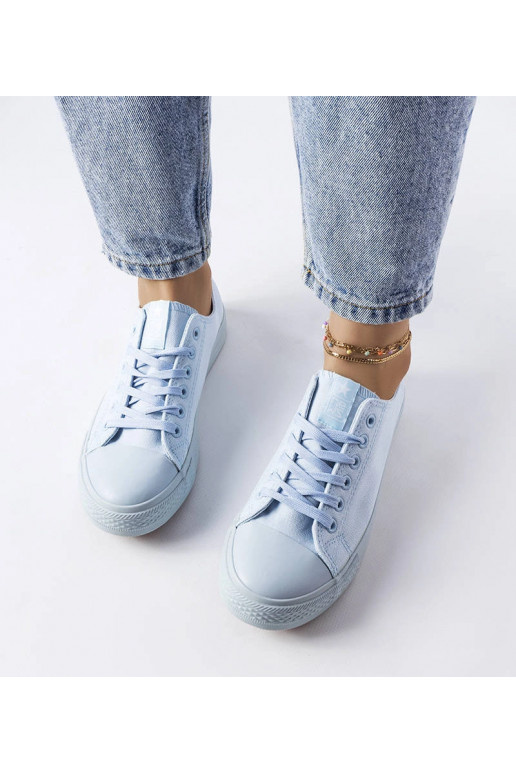 Esmeraude – Sneaker aus blauem Stoff