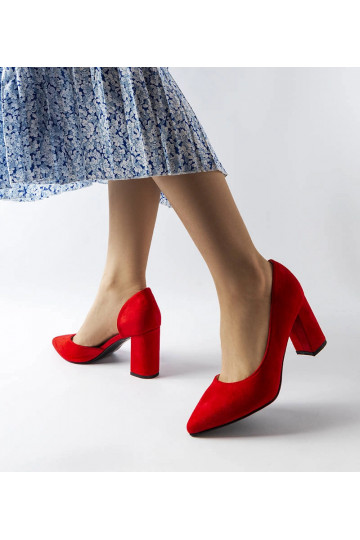 Sargent rote Pumps mit...