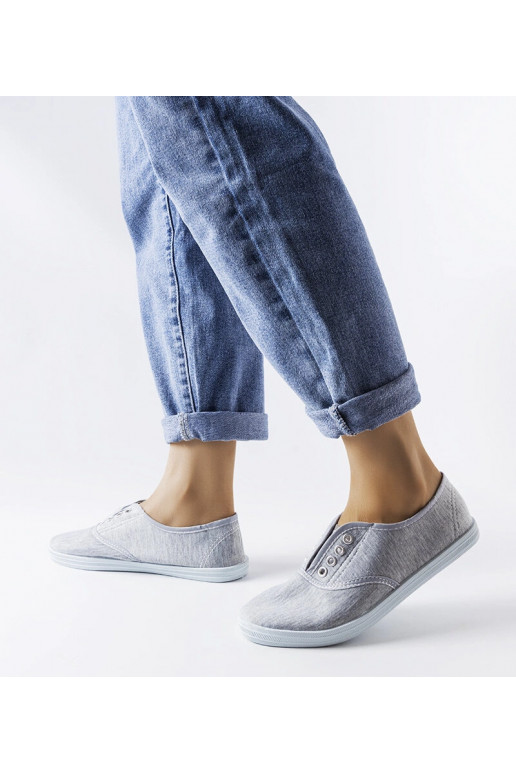 Slip-On-Sneakers „Vilma“ aus grauem...
