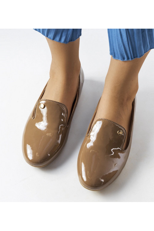 Braune Lacklederschuhe von Lang