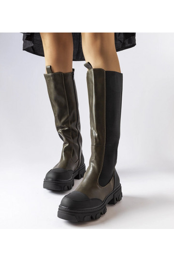 Grüne hohe Stiefel von...