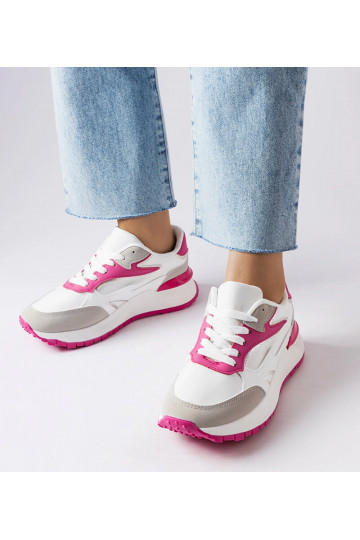Weiße und rosa Sneaker Batilda 2
