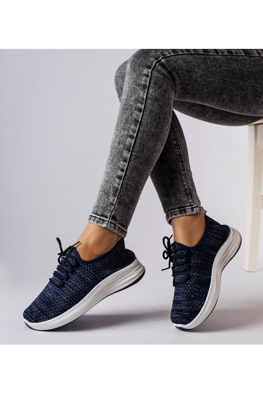 Blaue Sneaker aus Stoff von Tommaso