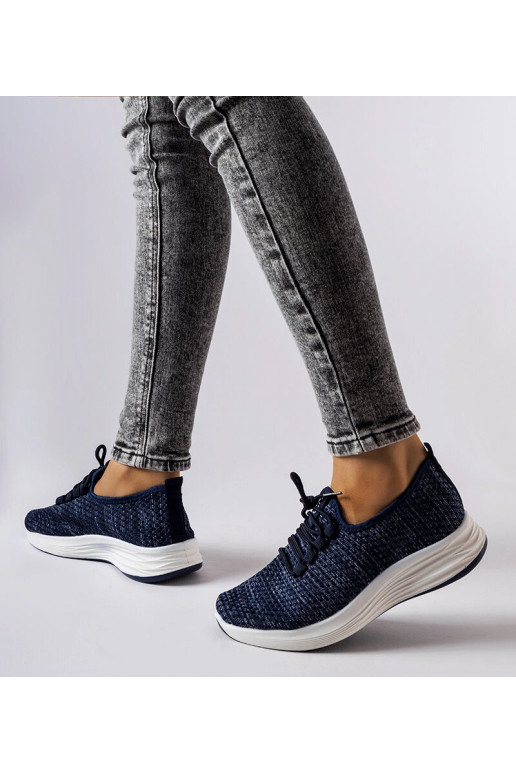 Blaue Sneaker aus Stoff von Tommaso