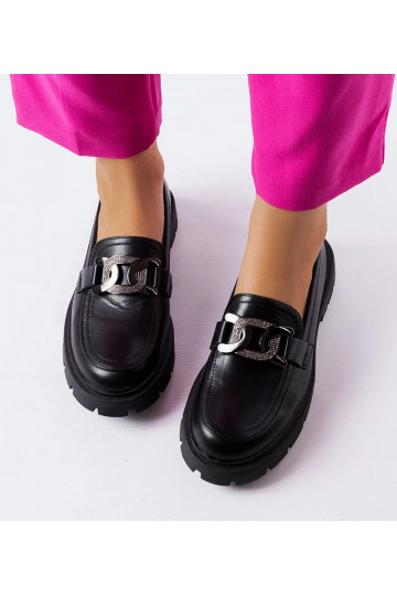 Schwarze elegante Loafer...