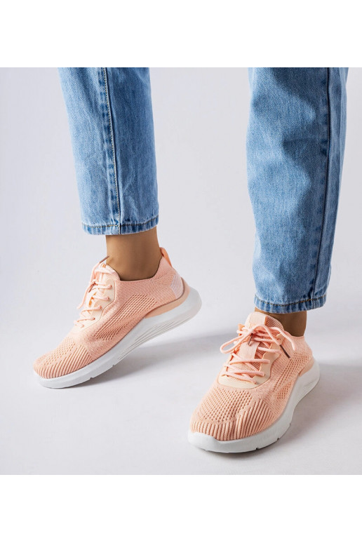 Sneaker „Nelson“ in Orange und Weiß