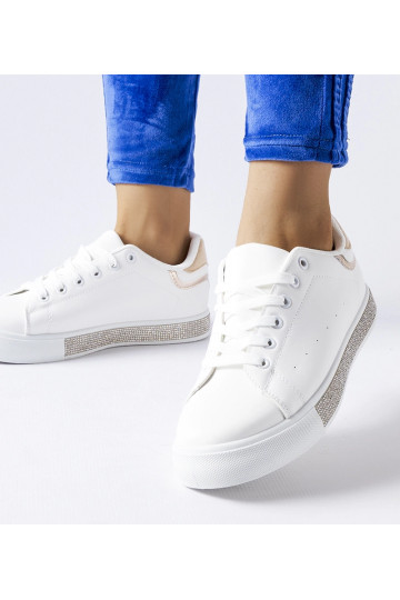 Weiße und beige Sneakers... 2