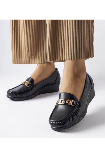 Schwarze Loafer mit...
