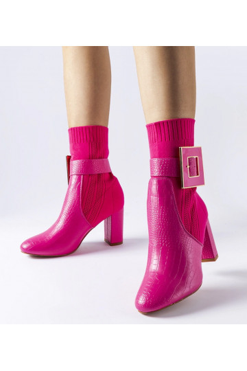 Rosa Sock Boots mit... 2