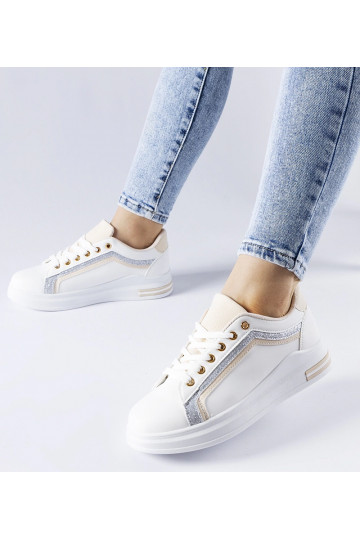 Weiße Mayfield Plateau-Sneaker 2