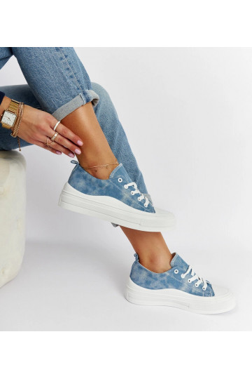 Blaue Blais Plateau-Sneakers 2