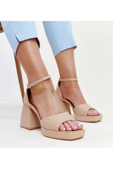 Vesna dunkelbeige High Heel...