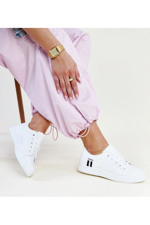 Weiße Damen Sneaker Schnürsneaker...