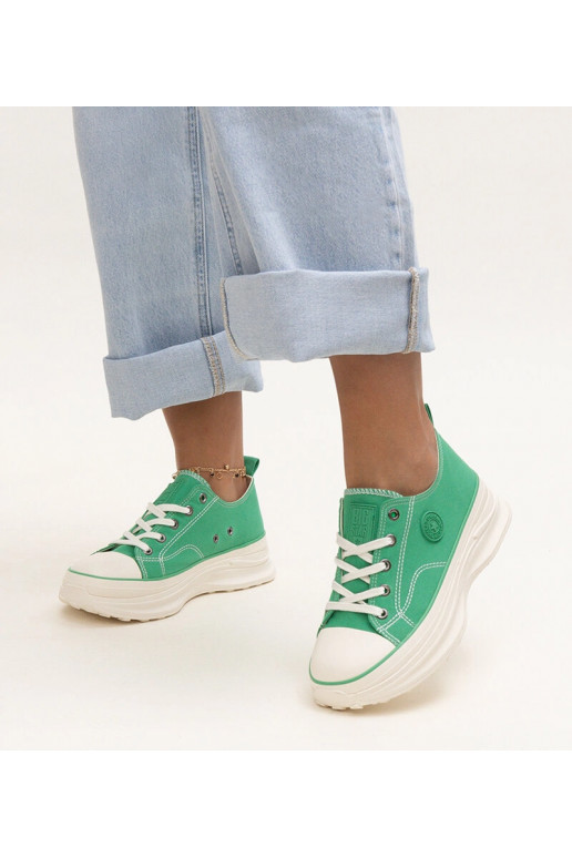 Grüne klobige Sneakers Big Star NN274130