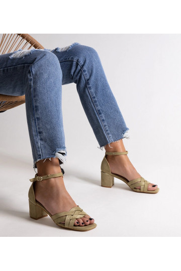 Grüne Wajda High Heel-Sandalen 2