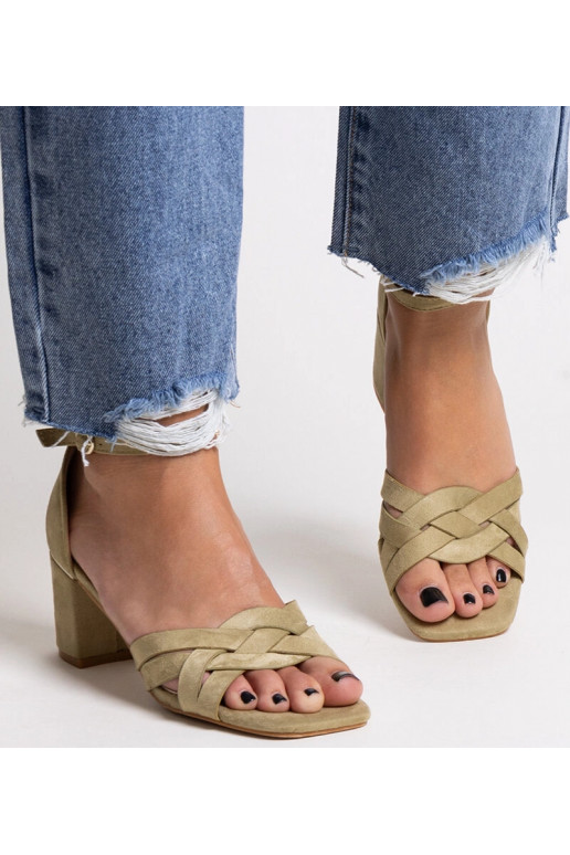 Grüne Wajda High Heel-Sandalen