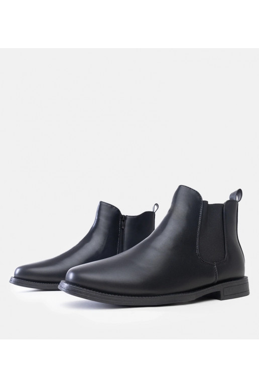 Schwarze Chelsea-Boots für Herren mit...
