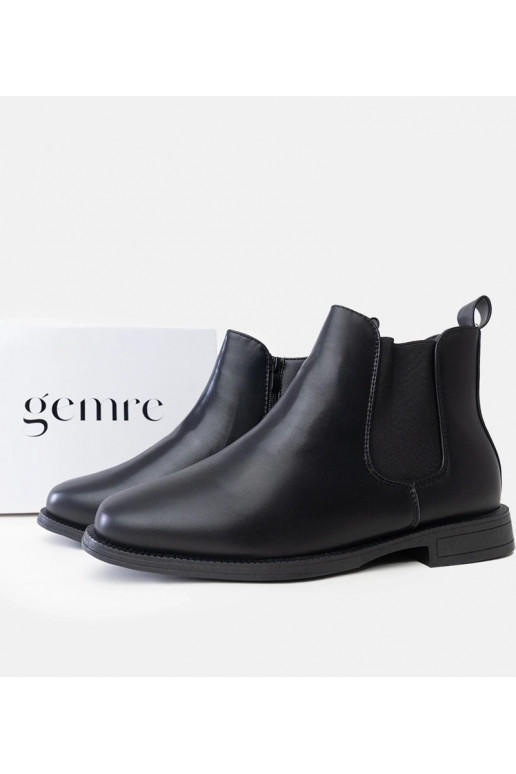 Schwarze Chelsea-Boots für Herren mit...