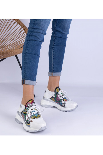 Weiße Damen Sport-Sneaker... 2